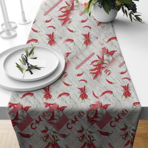 Ptextil - Тишлайфери Тишлайфер "Червени чушки" , в размер 40/140 см.