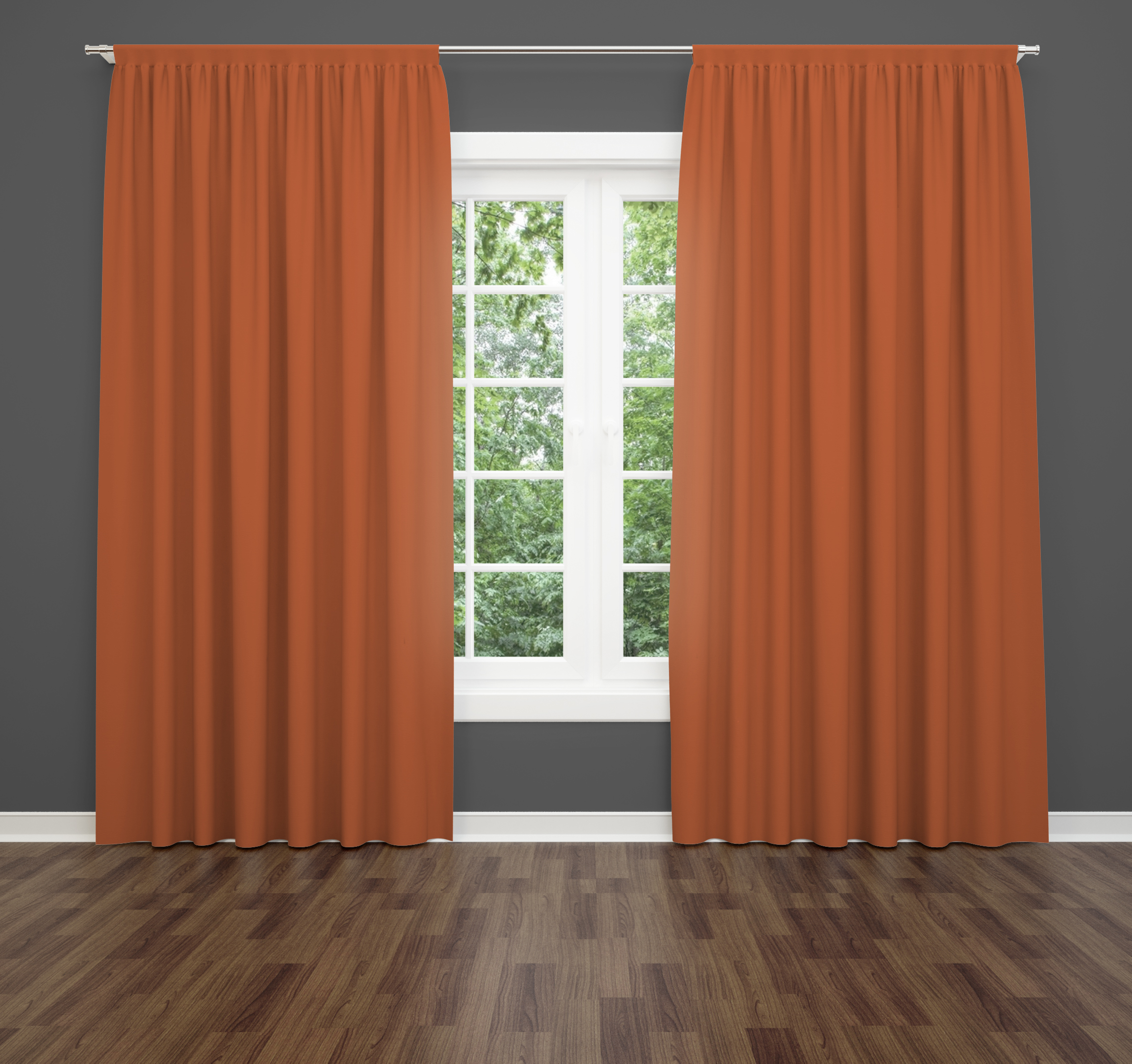 Ptextil - Плътно перде Кадифе в оранжево Плътно перде Кадифе в оранжево
