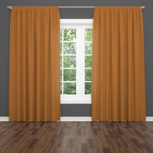 Плътно перде Кадифе в светло оранжево