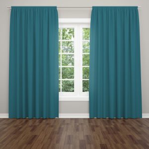 Плътно кадифено перде в тъмно син цвят – луксозно и стилно решение за интериора