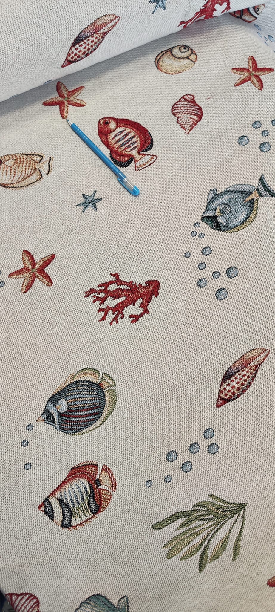 Ptextil - Жакардова декоративна калъфка Морско дъно 45х45 см. Жакардова декоративна калъфка Морско дъно 45х45 см. - Image 2