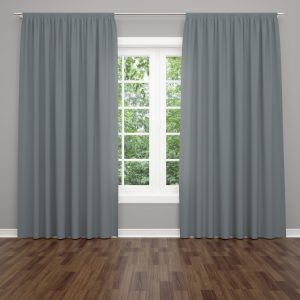 Плътно перде Кадифе в сиво със син оттенък