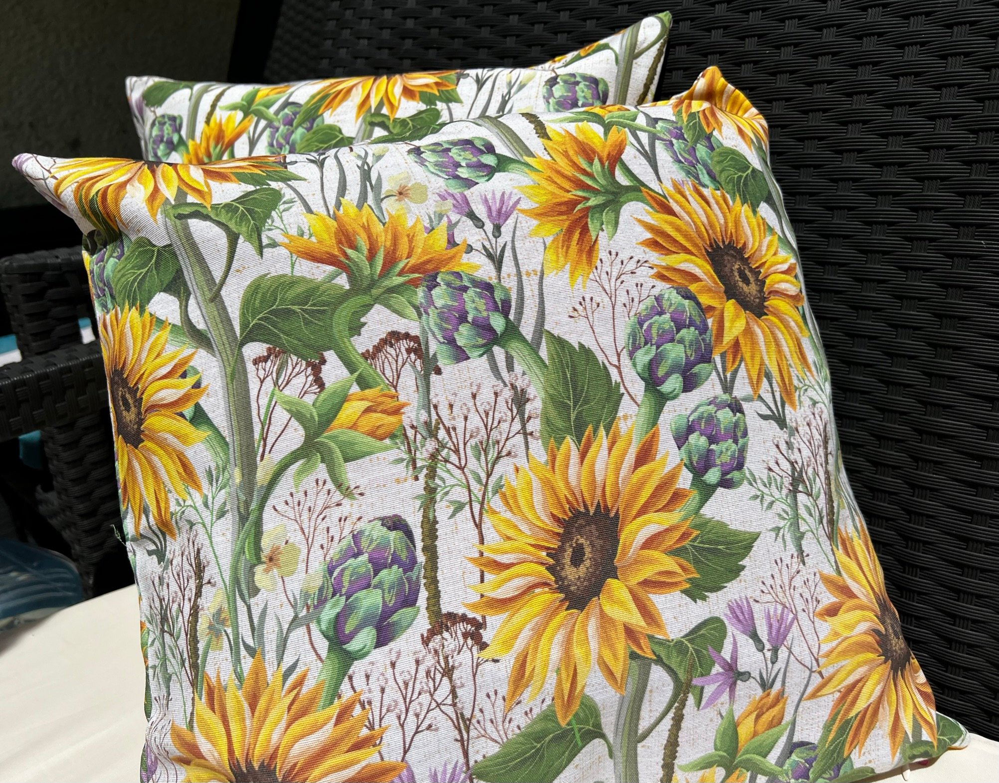 Ptextil - Декоративна калъфка Слънчогледи, 45х45 см. Декоративна калъфка Слънчогледи, 45х45 см. - Image 2