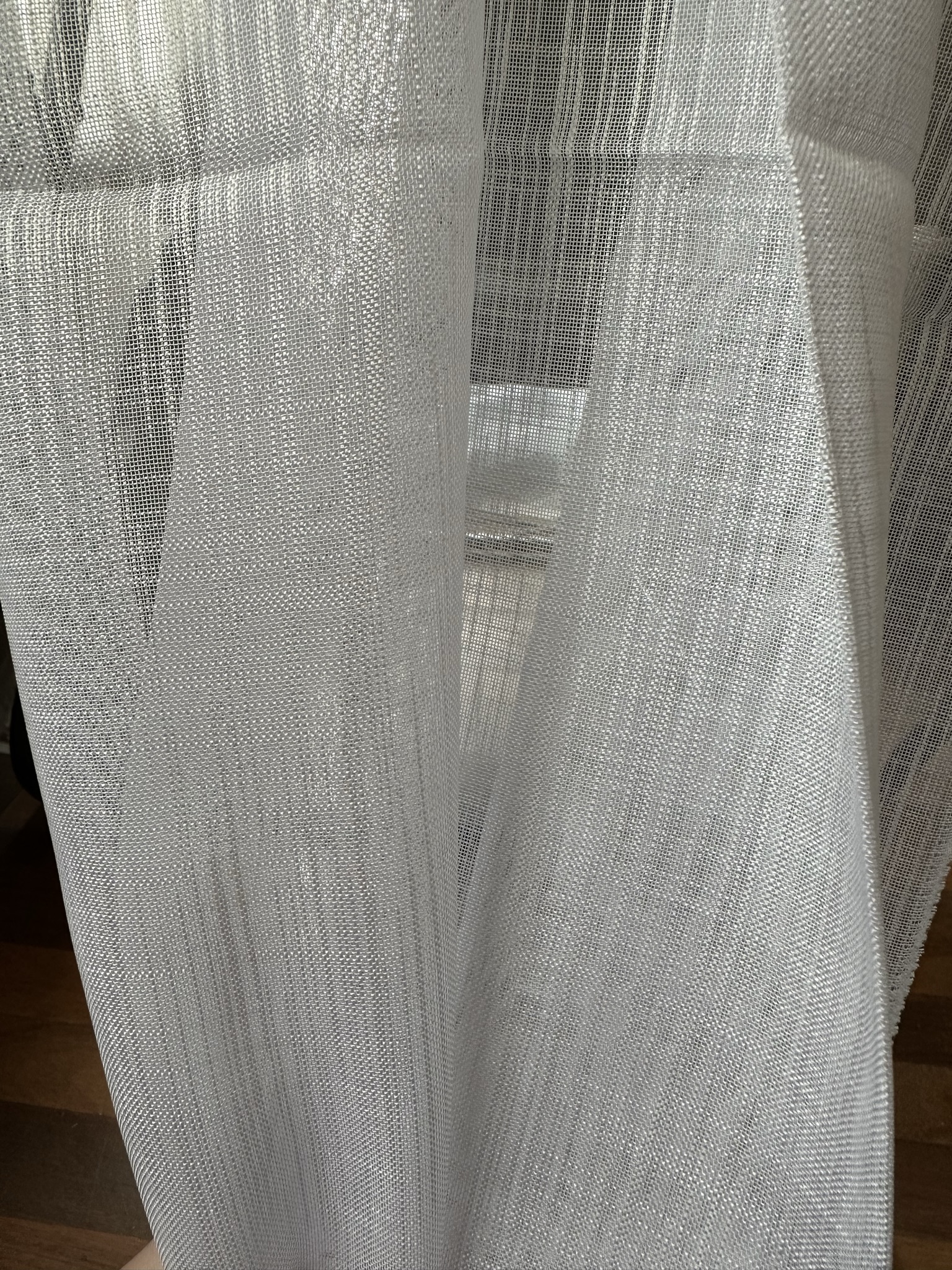 Ptextil - Тънко мрежесто перде Сантаса в бежов цвят, с перделък Тънко мрежесто перде Сантаса в бежов цвят, с перделък - Image 3