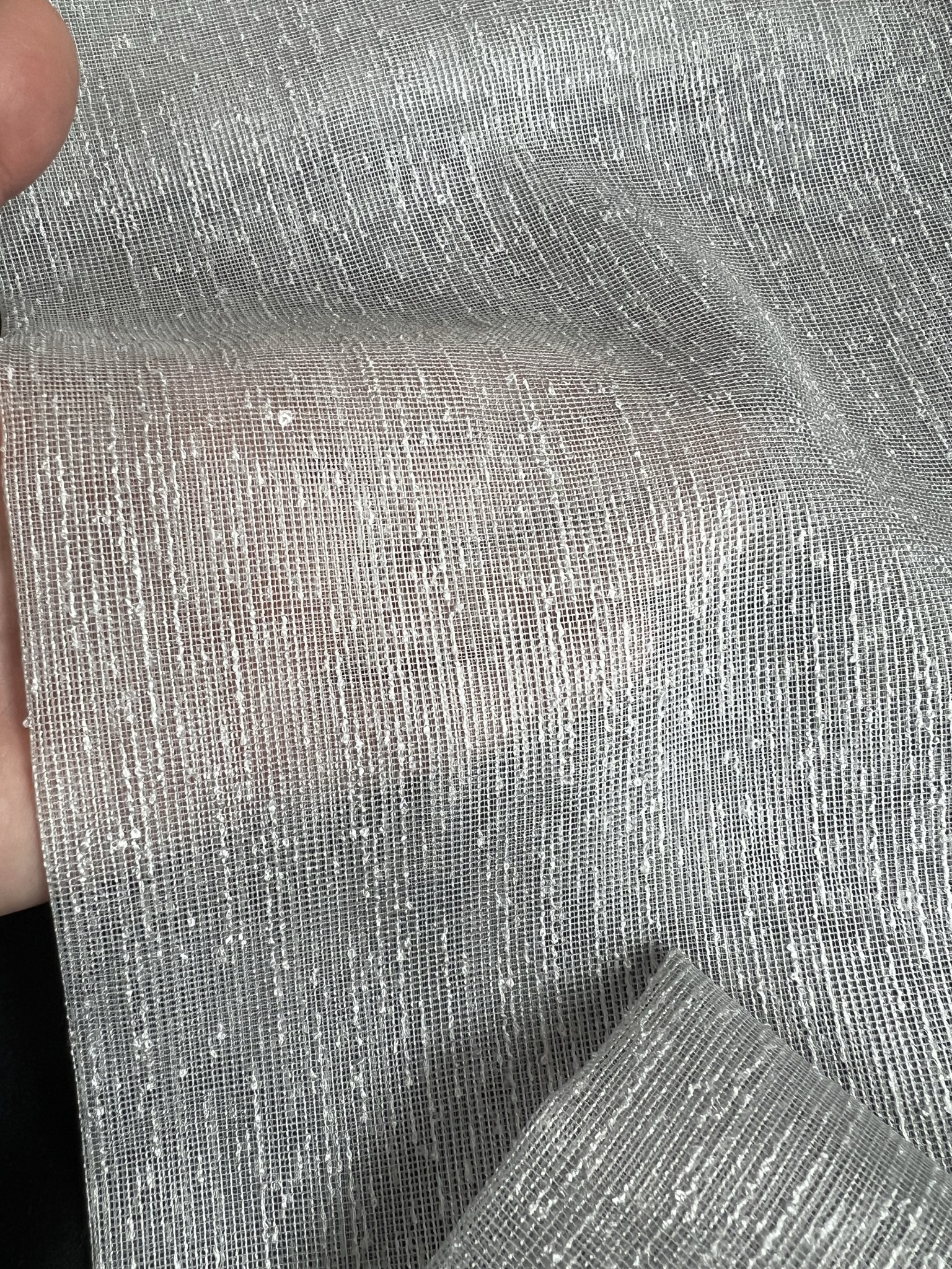 Ptextil - Тънко перде Сантос в сив цвят Тънко перде Сантос в сив цвят - Image 3