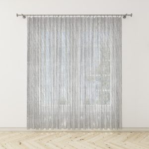 Тънко перде Сантос в сив цвят