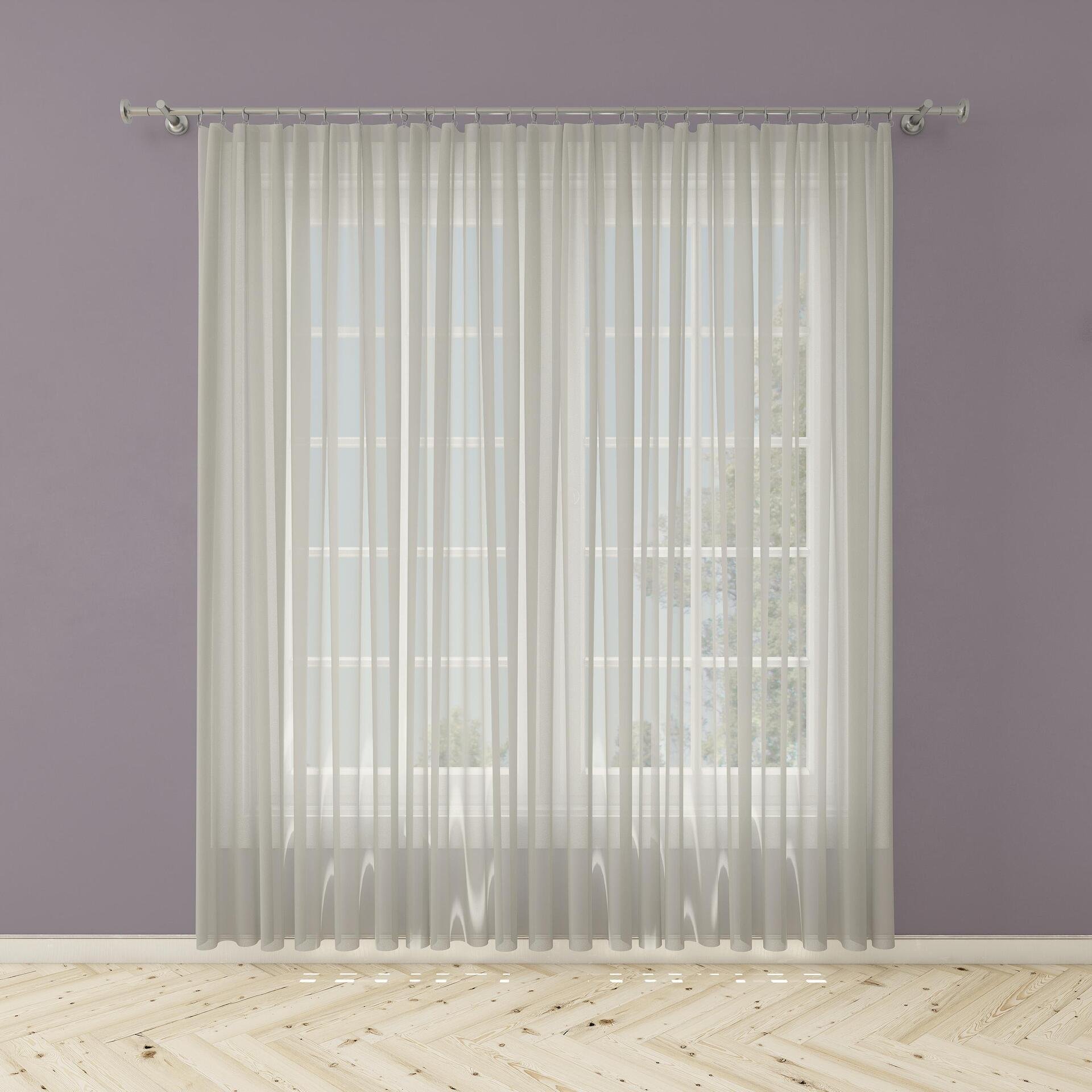 Ptextil - Тънко перде Сантос в бежов цвят Тънко перде Сантос в бежов цвят