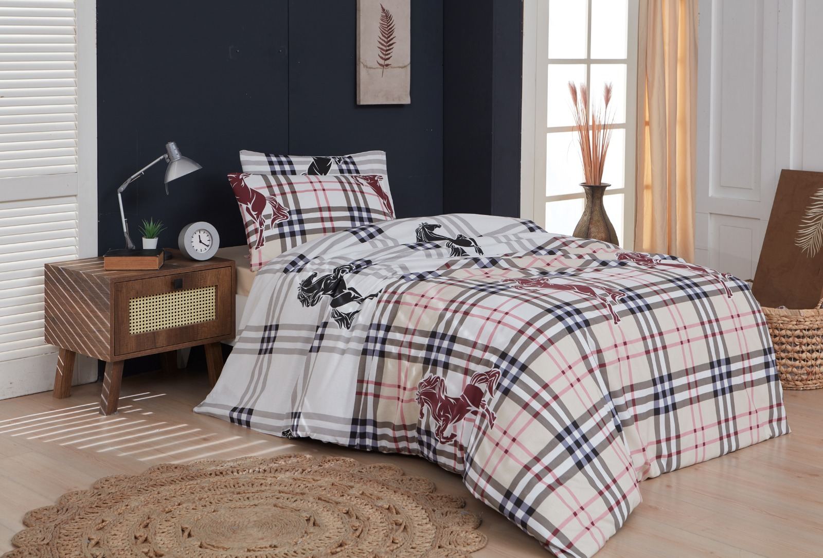 Ptextil - Спален комплект "Коне" Ранфорс, 100% памук Спален комплект Ранфорс