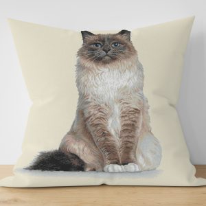 Жакардова декоративна калъфка Коте 45х45 см.