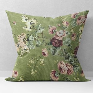 Декоративна калъфка Зелени Рози, 40х40 см.