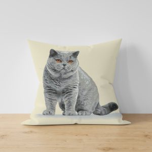 декоративна калъфка Сиво коте