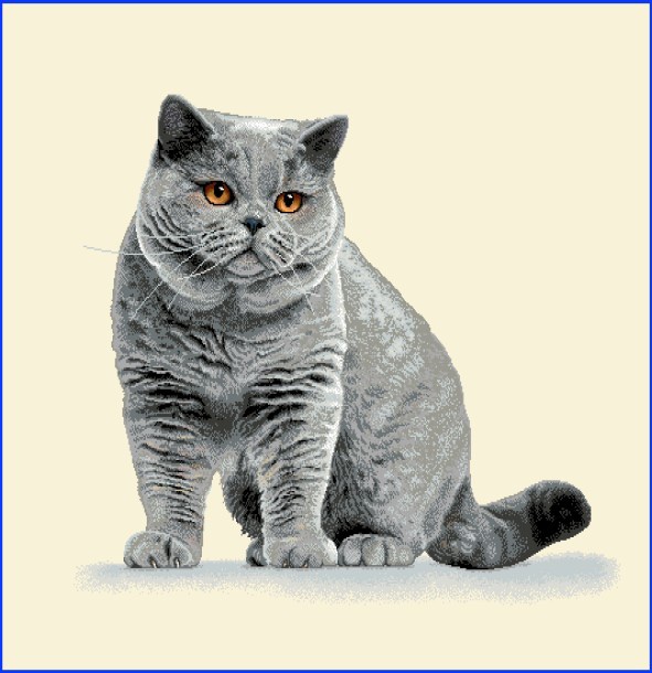 Ptextil - Жакардова декоративна калъфка Сиво коте 45х45 см. Жакардова декоративна калъфка Сиво коте 45х45 см. - Image 2