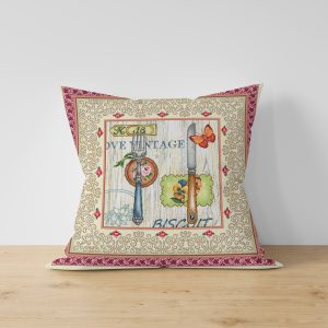 Жакардова декоративна калъфка Вилица и нож 45х45 см.