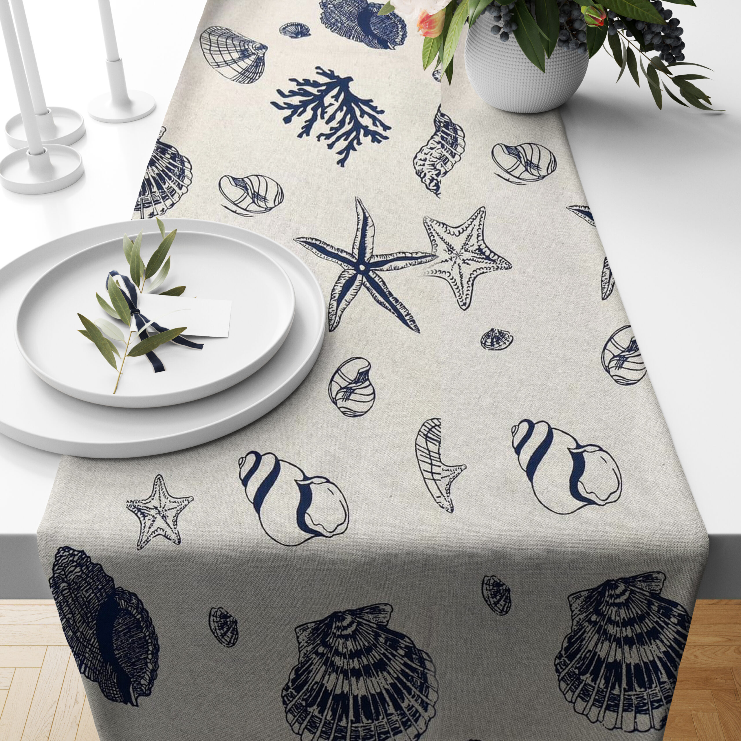 Ptextil - Тишлайфер "Морско дъно" , в размер 40/140 см. Тишлайфер "Морско дъно" , в размер 40/140 см.