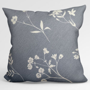 Декоративна калъфка Сини листа, 45х45 см.