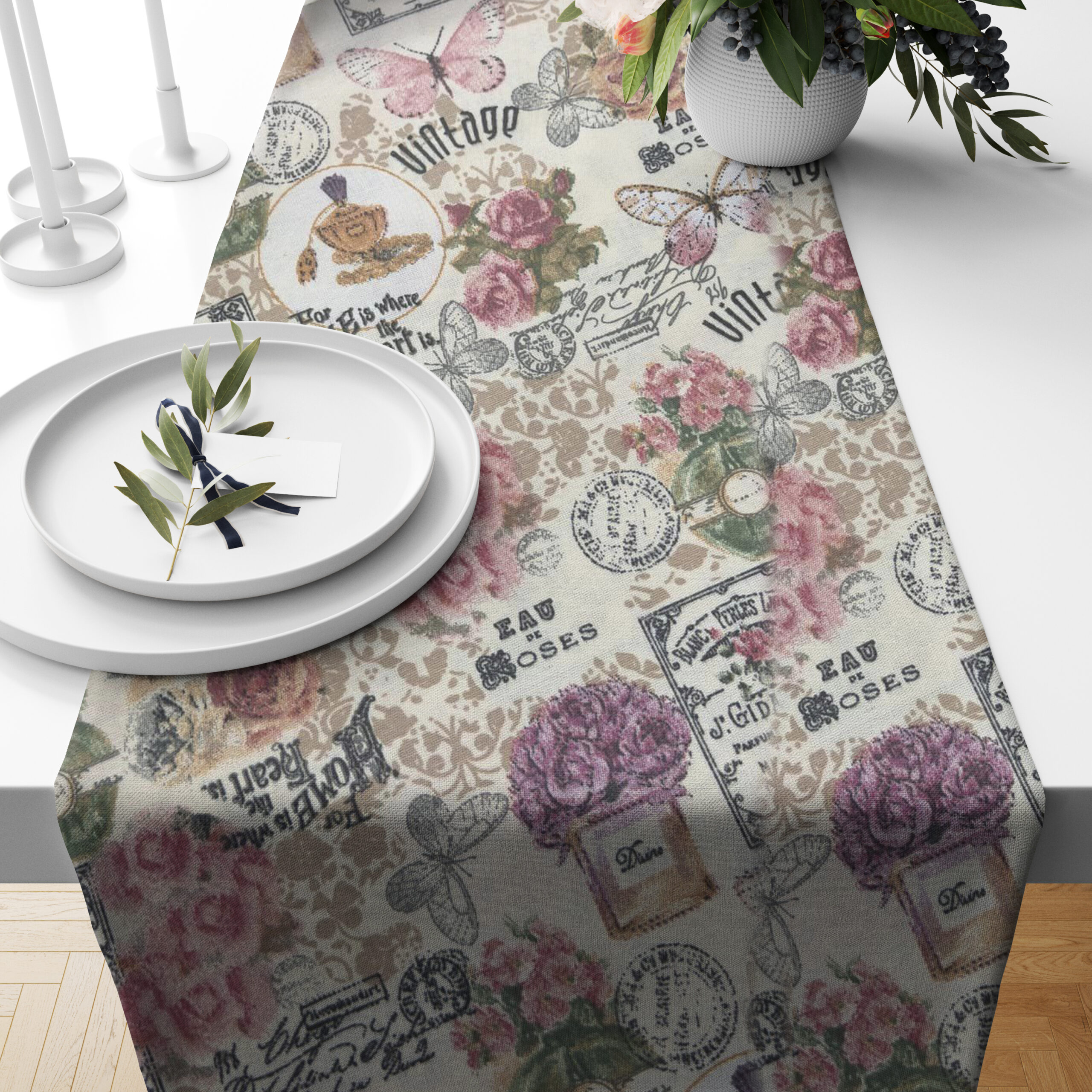 Ptextil - Тишлайфер "Винтидж" , в размер 40/140 см. Тишлайфер "Винтидж" , в размер 40/140 см.