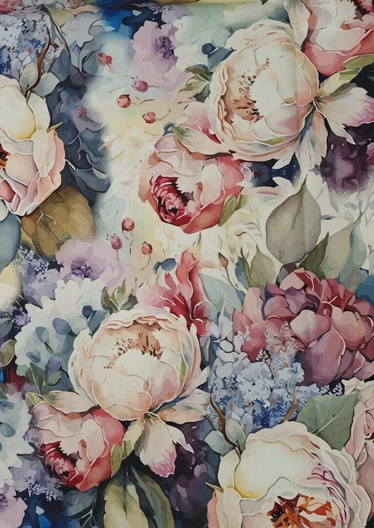 Ptextil - Хидрофобирана покривка "Божури" Хидрофобирана покривка "Божури"