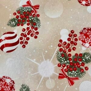 Ptextil - Текстилни продукти Покривка "Блясъкът на Коледа"