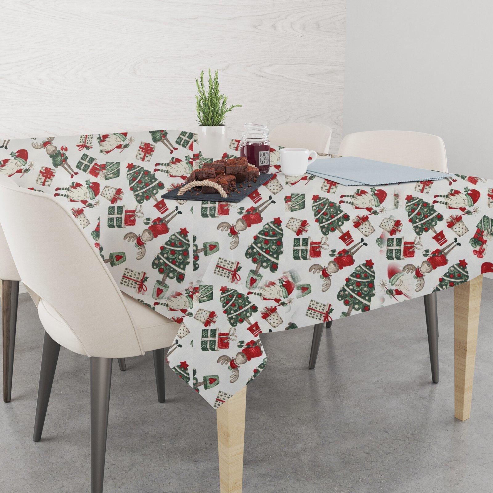 Ptextil - Покривка "Коледни играчки" Покривка "Коледни играчки"