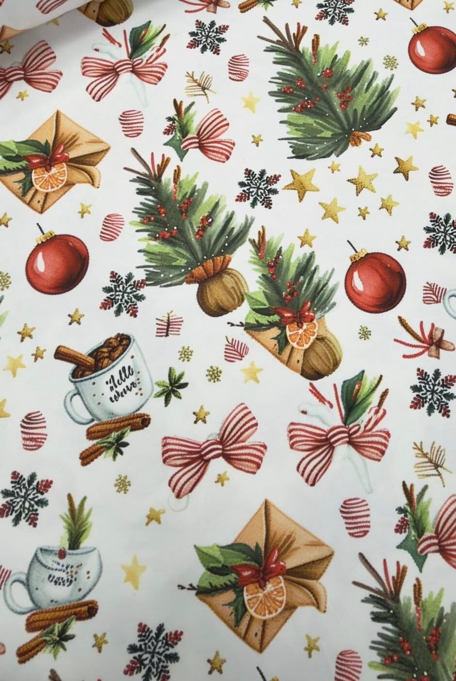 Ptextil - Хидрофобирана покривка "Коледно настроение" Хидрофобирана покривка "Коледно настроение"