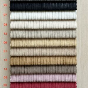 Плюшена луксозна завеса, Плътни завеси тип Кадифе на черти мостра с номерация