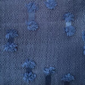 Плътно перде "Дъждовни капки", завеси с флорален дизайн 802 син цвят