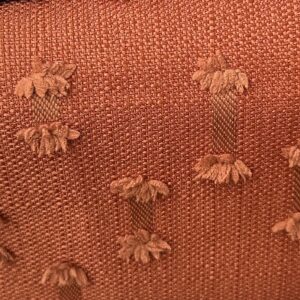 Плътно перде "Дъждовни капки", завеси с флорален дизайн 810 оранжево, оранжеви ,оранжев цвят, Плътна оранжева завеса с релефна шарка